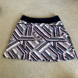 Adidas Women's Pink Blue Golf Skort Athletic Mini Skirt Size Small